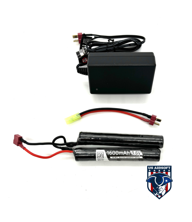 EASY Specna Arms Charger + NiMh 9.6 V 1600 mAh battery pack