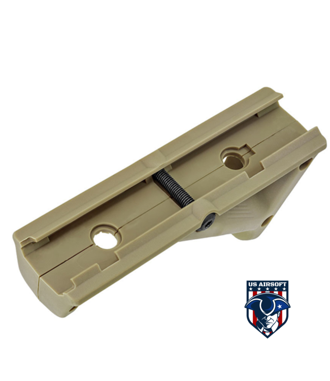 Atlas Custom Works MP Style Angled Foregrip for Picatinny, Keymod, & M-LOK (Tan)