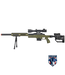 Well WELL MB4410GAB2 BOLT ACTION RIFLE w/ILLUMINATED SCOPE & BIPOD (COLOR: OD GREEN
