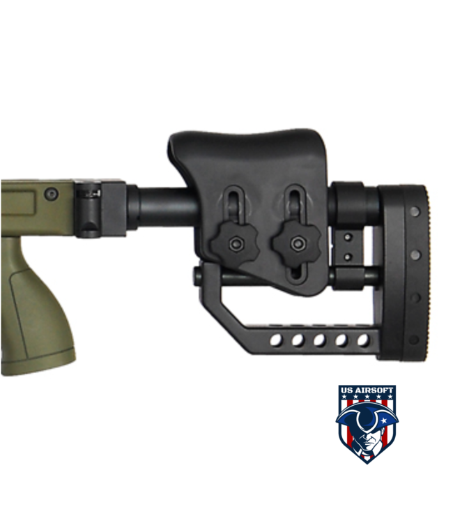 WELL MB4410GAB2 BOLT ACTION RIFLE w/ILLUMINATED SCOPE & BIPOD (COLOR: OD GREEN