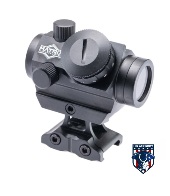 Matrix Matrix Victoptics 1x22 Compact Red Dot Sight with skeletonized picatinny riser