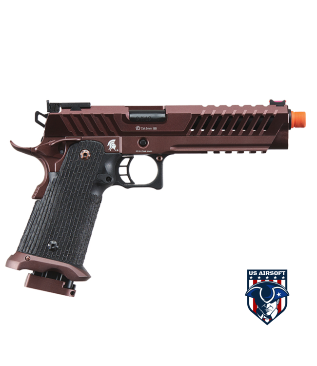Lancer Tactical Knightshade Hi-Capa Gas Blowback Airsoft Pistol (Color: Black & Bronze)