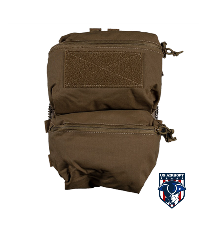 Lancer Tactical Tactical Back Panel Double Bag - (Tan)