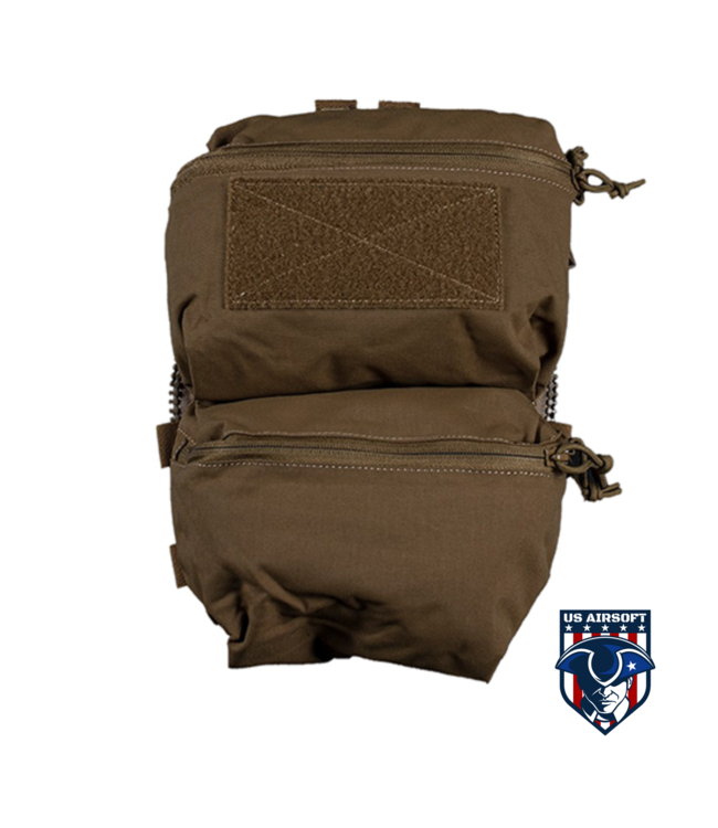 Tactical Back Panel Double Bag - (Tan)