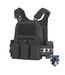 lancer tactcial Plate Carrier Tactical Vest w/ Mag Pouches - (Black)