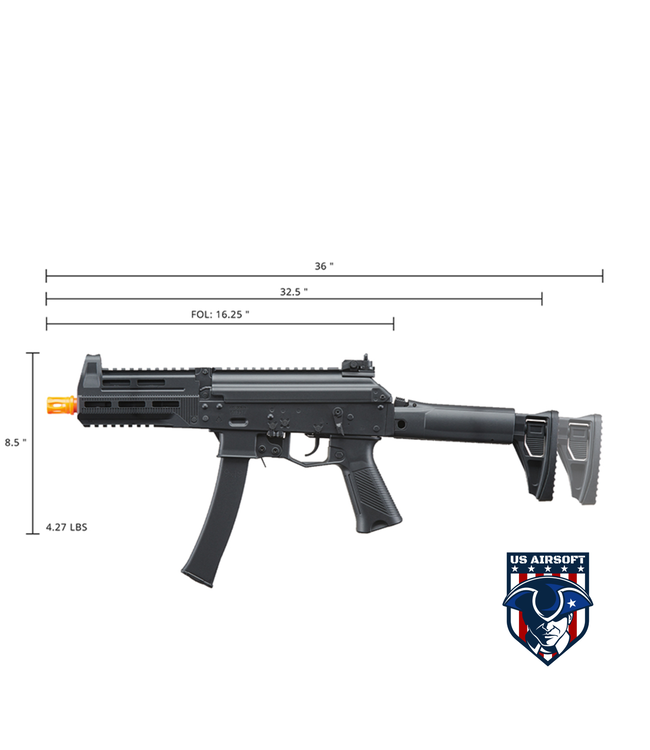 Lancer Tactical PPK-20 Gen 3 Compact AEG Airsoft SMG