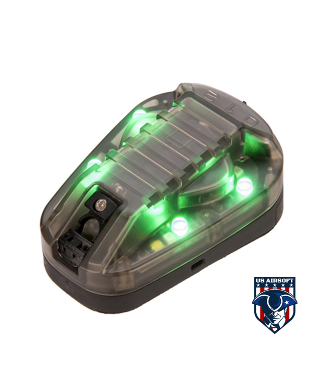 G-Force Identification Friend or Foe IFF Helmet Marker Light (BLACK / GREEN)