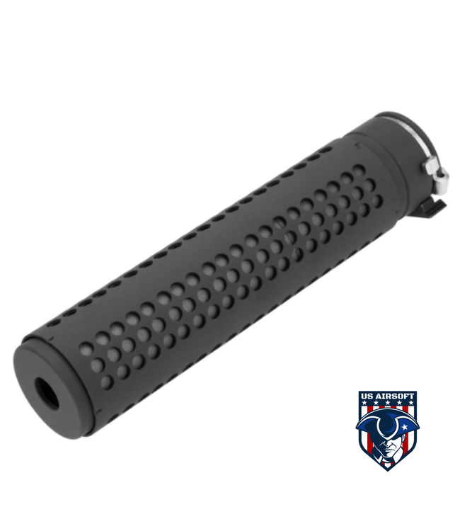 AMA AIRSOFT 14MM CCW AEG SILENCER - BLACK - US Airsoft, Inc. AMA AIRSOFT 14MM CCW AEG SILENCER - BLACK - US Airsoft, Inc.