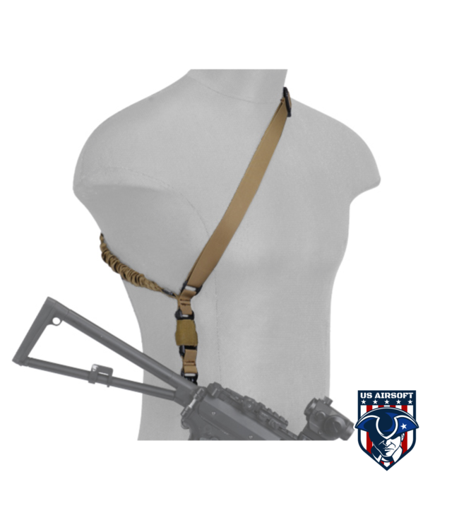 Lancer Tactical CA-326T QD Single Point Sling in Tan