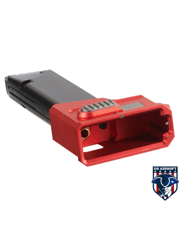 Lancer Tactical HPA AEG M4 Magazine Adaptor For AAP01 Airsoft Pistols - (Red)