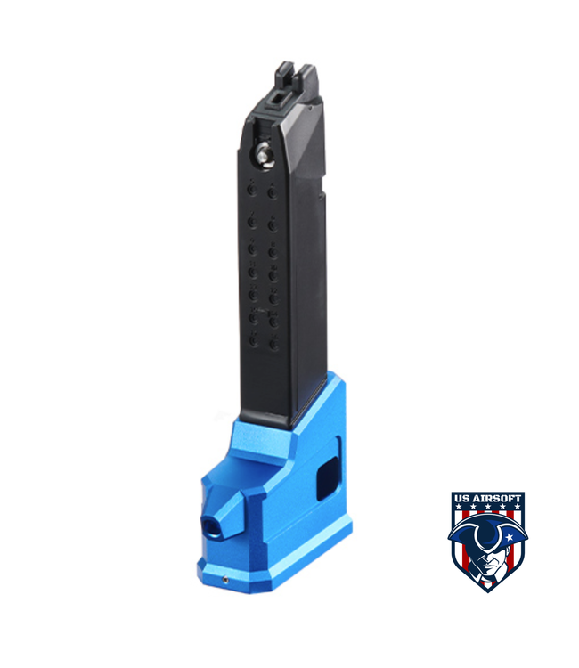 Lancer Tactical HPA AEG M4 Magazine Adaptor For AAP01 Airsoft Pistols - (Blue)