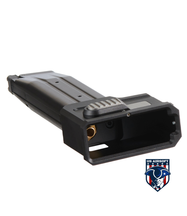 Lancer Tactical HPA AEG M4 Magazine Adaptor For TM HICAPA Airsoft Pistols - (Black)