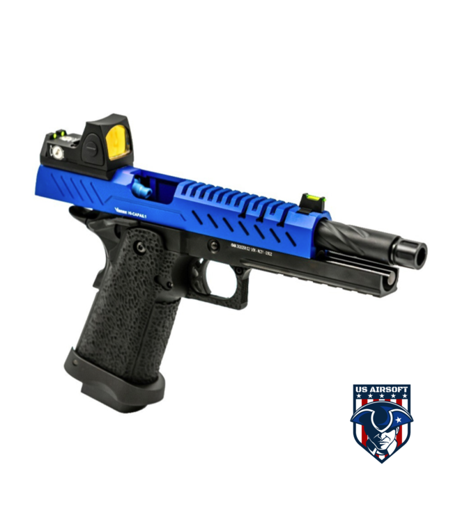 Vorsk Hi-Capa 5.1 GBB Pistol w/ Red Dot Sight - (Blue/Black)