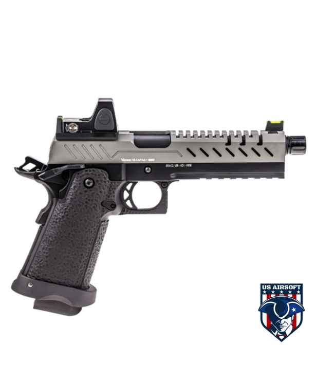 Vorsk Hi-Capa 5.1 GBB Pistol w/ Red Dot Sight - (Black/Gray)