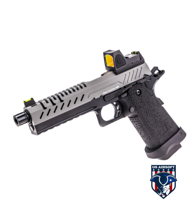 Vorsk Hi-Capa 5.1 GBB Pistol w/ Red Dot Sight - (Black/Gray)