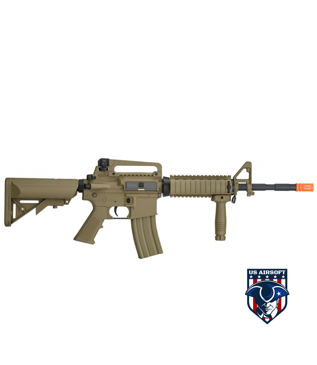 Lancer Tactical Gen 2 M4 RIS Airsoft Gun AEG Rifle - (Tan)(No Battery and Charger)