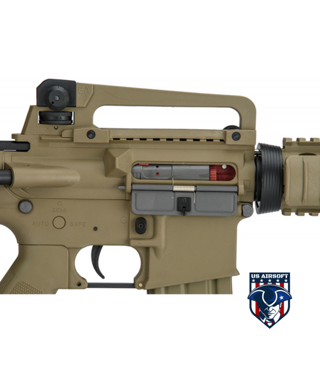 Lancer Tactical Gen 2 M4 RIS Airsoft Gun AEG Rifle - (Tan)(No Battery and Charger)