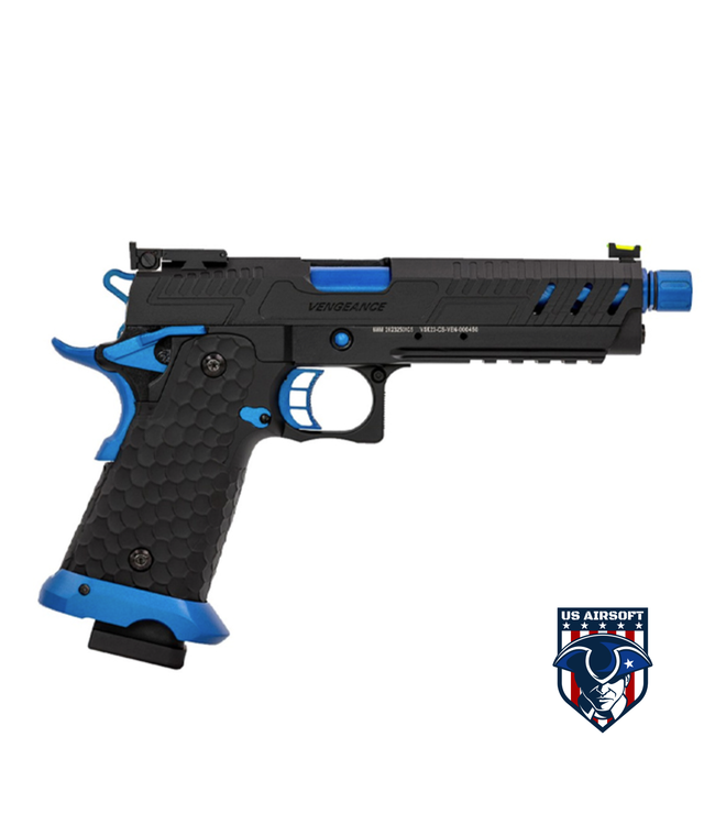 Vorsk Hi-Capa CS Vengeance 5.1 GBB Pistol - (Black/Blue)
