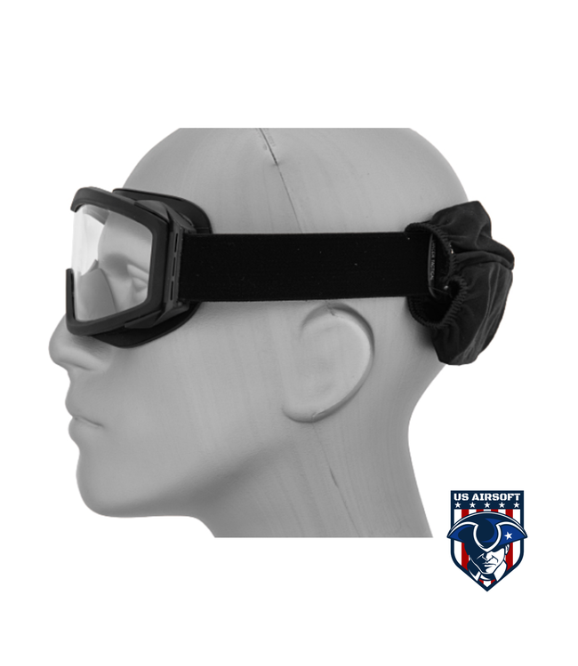 Lancer Tactical CA-201B Airsoft Safety Goggles Basic - Black Frame / Clear Lens