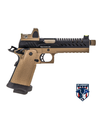 Vorsk Vorsk Hi-Capa 5.1 GBB Pistol w/ Red Dot Sight - (Tan/Black)