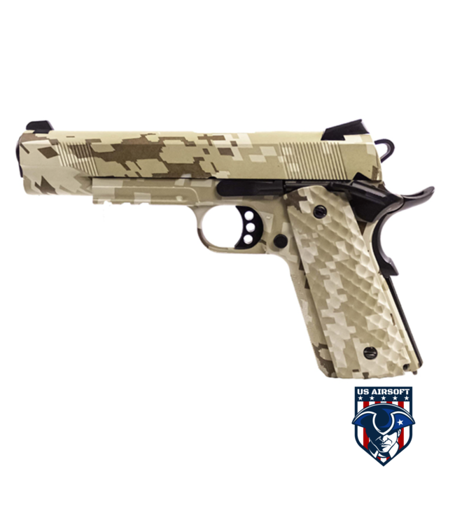 Raven Airsoft MEU Gas Blowback Pistol - Digi Desert