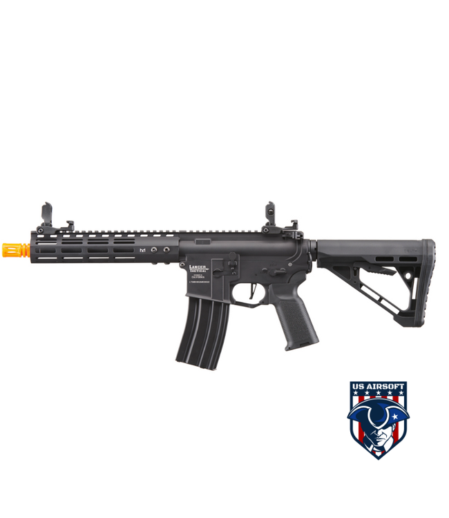 lancer tactcial Lancer Tactical Archon 9" M-LOK Proline Series M4 Airsoft Rifle w/ Delta Stock (Color: Black)