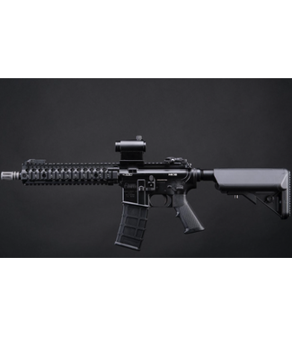 6mmProShop 6mmProShop Daniel Defense Licensed MK18 Gas Blowback Airsoft Rifle by Golden Eagle (Color: Black)