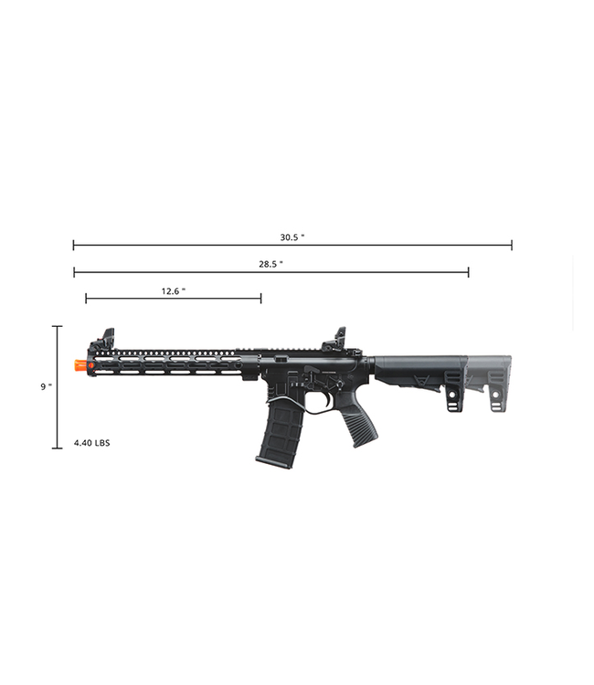 Golden Eagle BD Style 12.5" inch M-LOK M4 GBB Airsoft Rifle