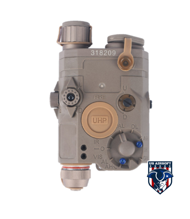 ACW Dummy LA-5C PEQ15 Box with Green Laser - Dark Earth