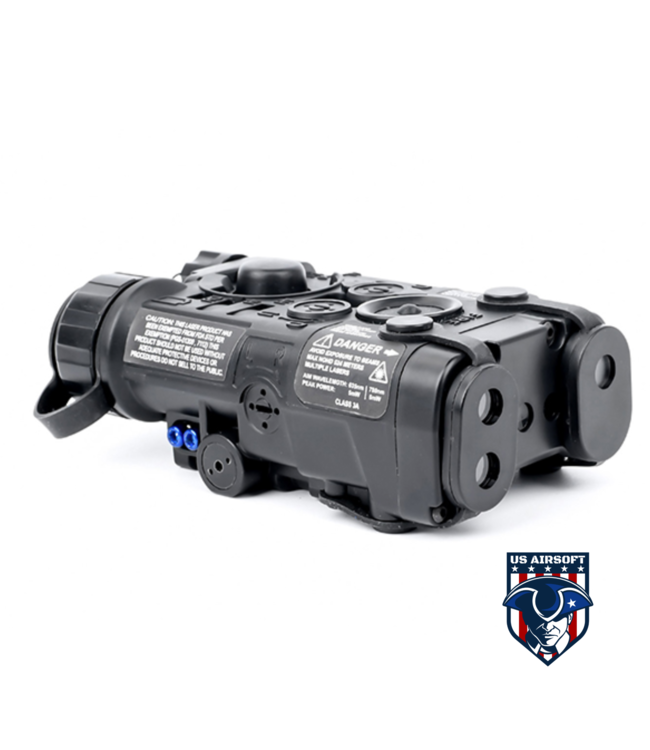 ACW NGAL Red Laser + White Light Version PEQ Box - Black