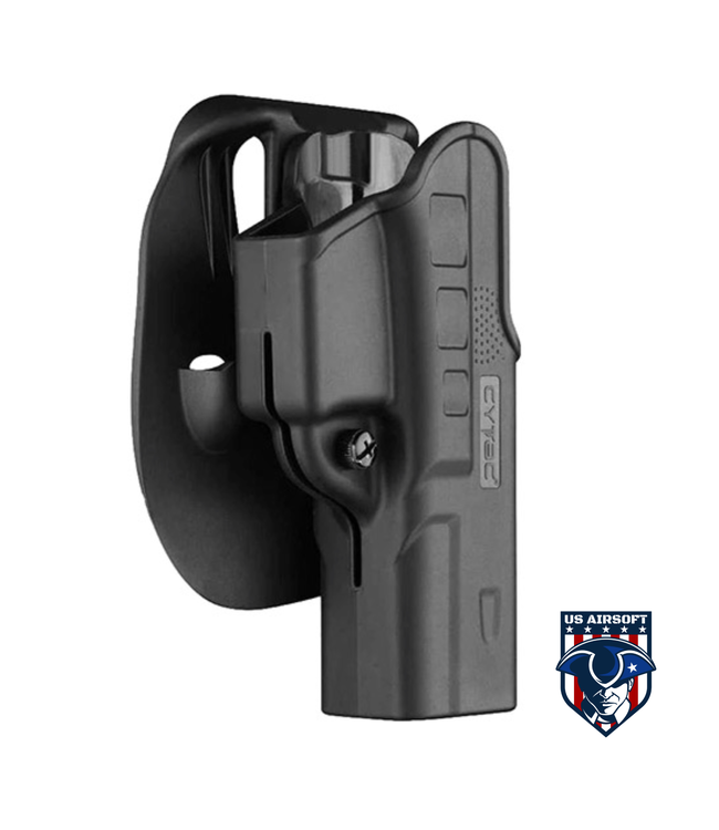 Cytac IWB F-Speeder Fast Draw Holster for Glock 17, 22, 31 Gen 1-4 (Black)