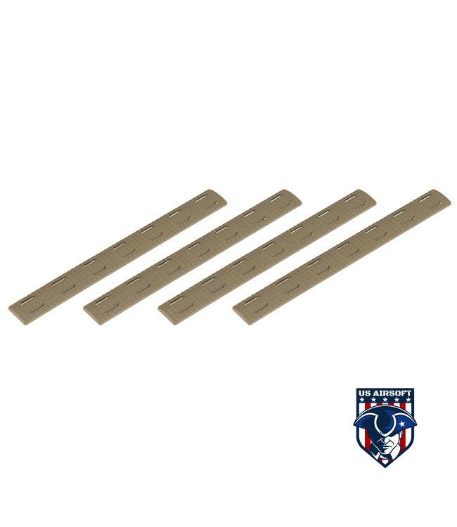 Ranger Armory 7-Section M-Lok Narrow Rail Panels, 4pc (Tan)