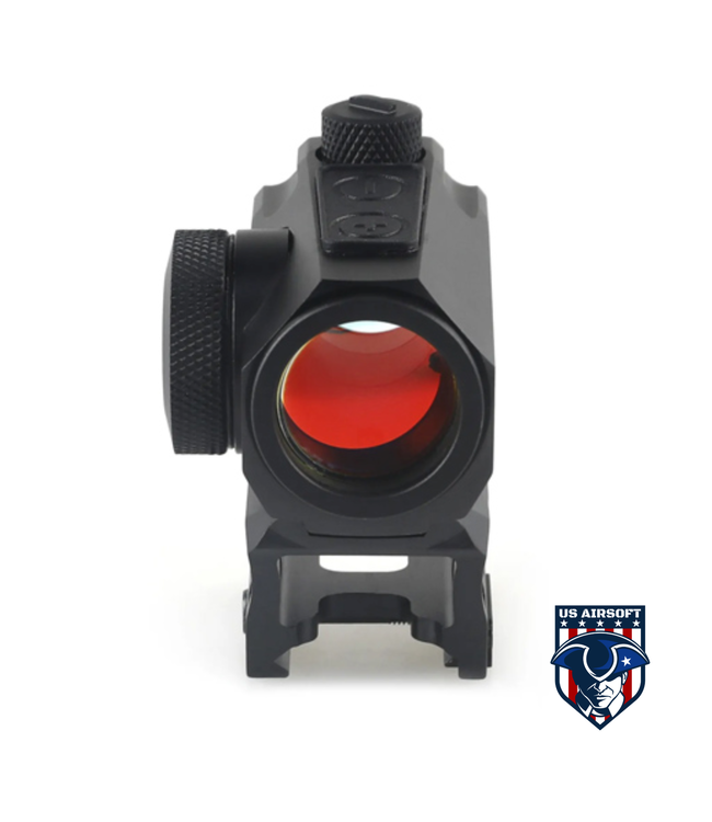 Lancer Tactical Enclosed Red Dot Sight R5A 1x Magnification Scope - (Red Glass/Black)
