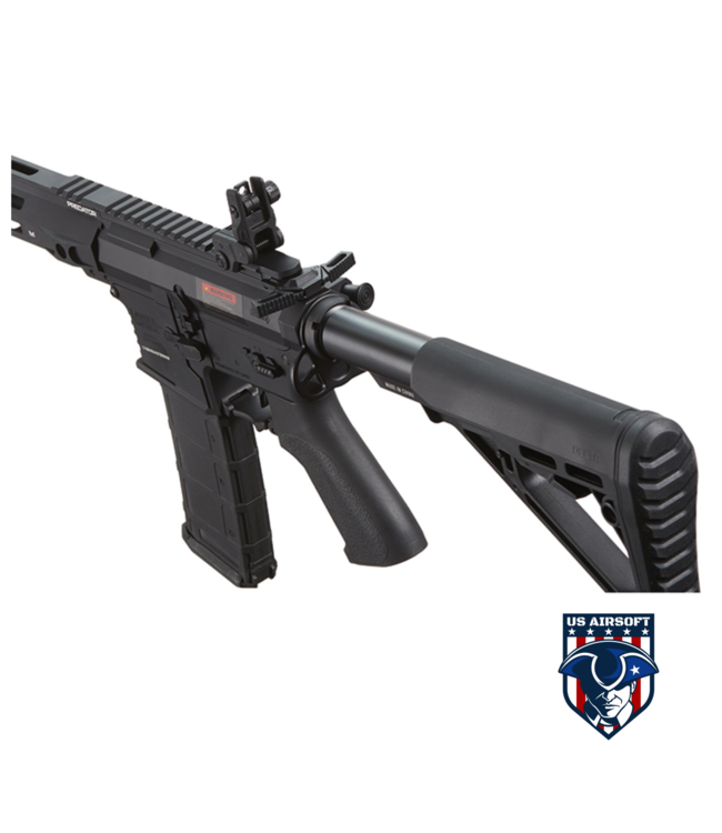 Lancer Tactical Gen 4 Predator 8" CQB AEG w/ Aster II Bluetooth ETU (Black)