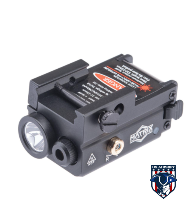 Matrix Max-Luminous Weapon Mount Combat Flashlight (Model: L53980 420 Lumen w/ Green Laser)