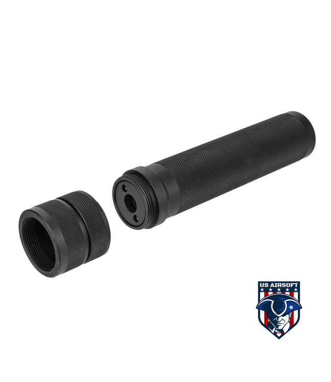 AMA AIRSOFT 14MM CCW AEG SILENCER - BLACK
