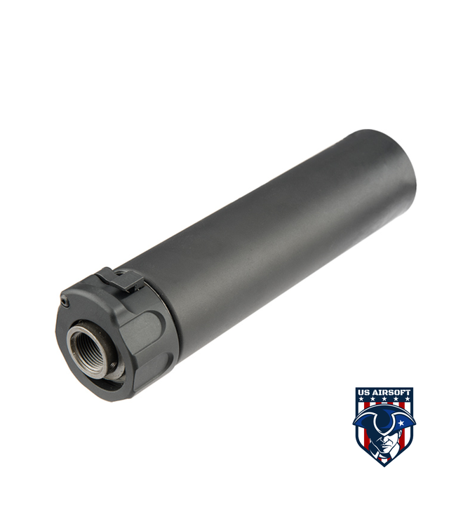 ATLAS CUSTOM WORKS FULL METAL SOCOM QD BARREL EXTENSION W/ FLASH HIDER [MINI] (BLACK)