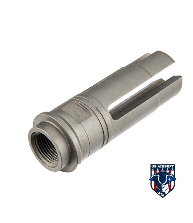 ATLAS CUSTOM WORKS FULL METAL SOCOM QD BARREL EXTENSION W/ FLASH HIDER [MINI] (BLACK)