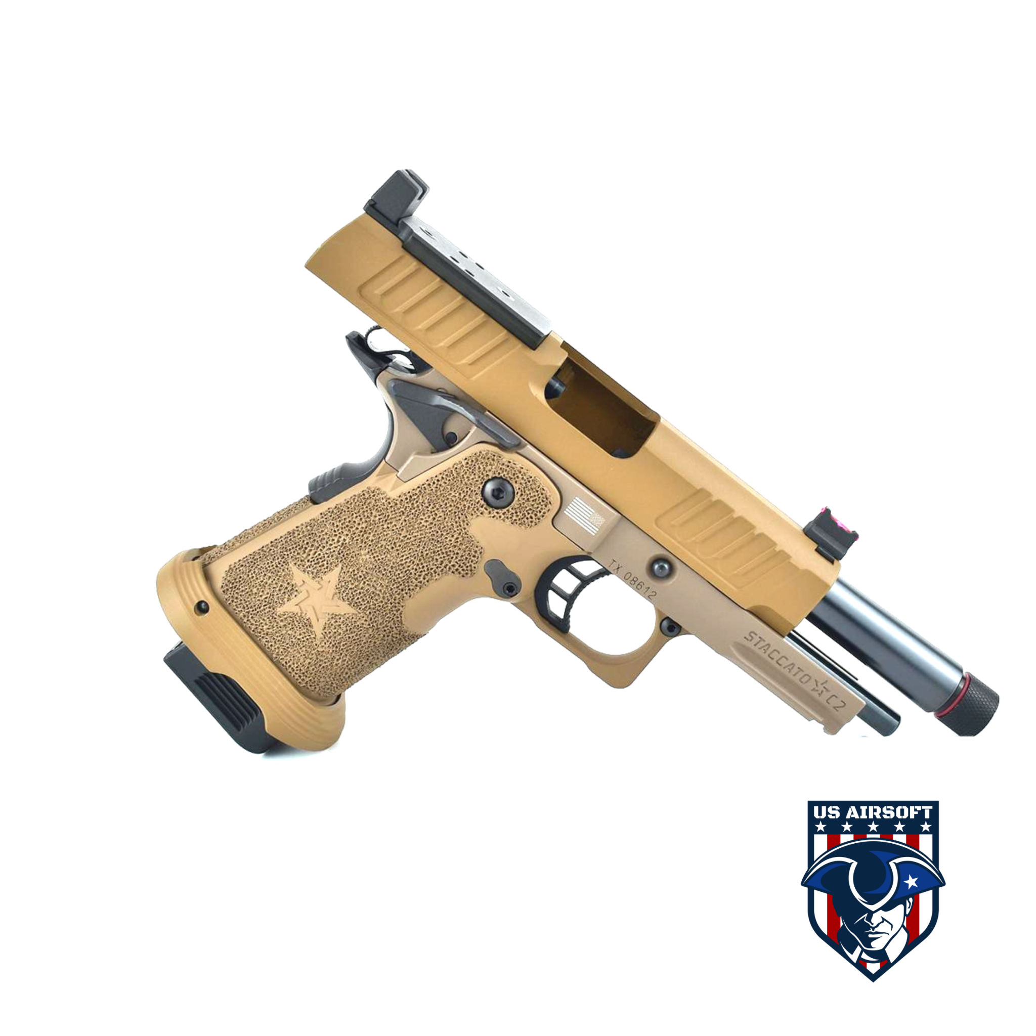 Compact 2011 Airsoft 6mmProShop Staccato Licensed C2 Compact 2011 Gas Blowback T8 Airsoft ...