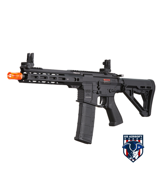 Lancer Tactical Gen 4 Predator 10" SBR AEG w/ Aster II Bluetooth ETU (Black)