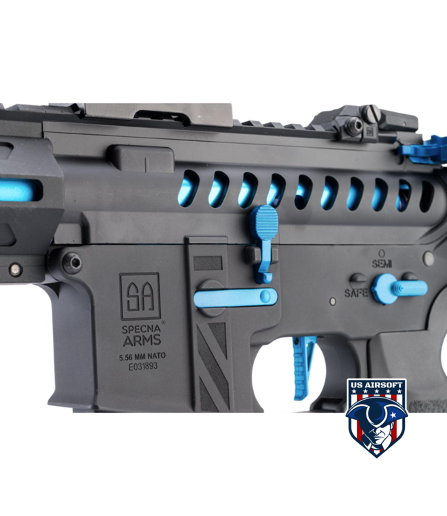 Specna Arms EDGE Series E-39 ETU Airsoft AEG Rifle w/ HAL MOSFET (Color: Blue)