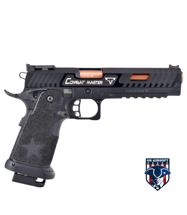 EMG STACCATO / TTI Licensed JW3 2011 Combat Master Airsoft Training Pistol (Model: Green Gas)