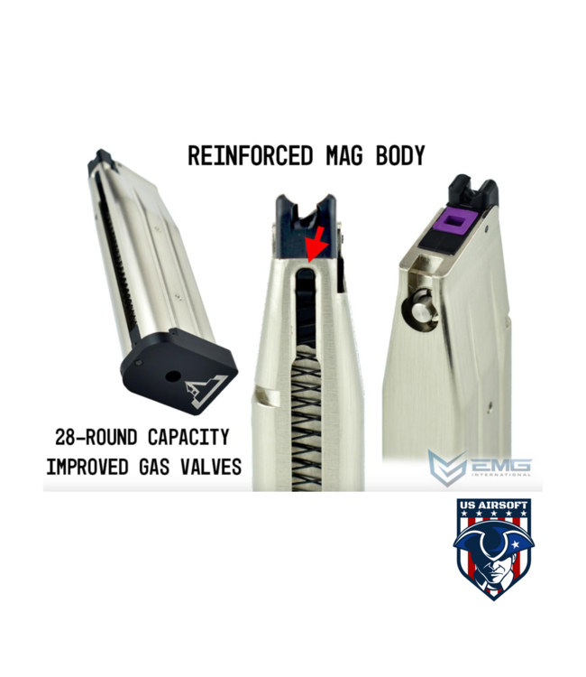 EMG STACCATO / TTI Licensed JW3 2011 Combat Master Airsoft Training Pistol (Model: Green Gas)