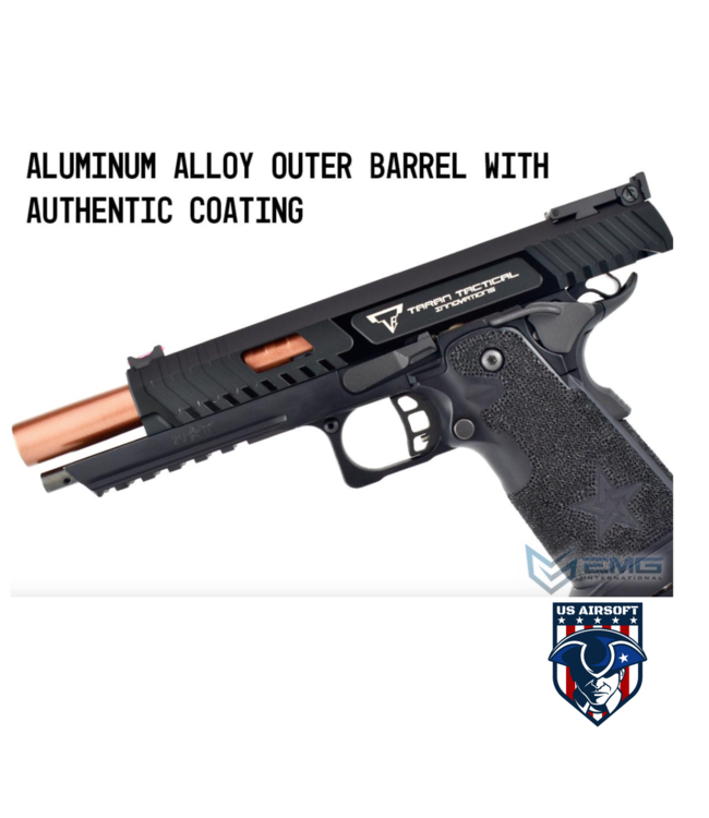 EMG STACCATO / TTI Licensed JW3 2011 Combat Master Airsoft Training Pistol (Model: Green Gas)