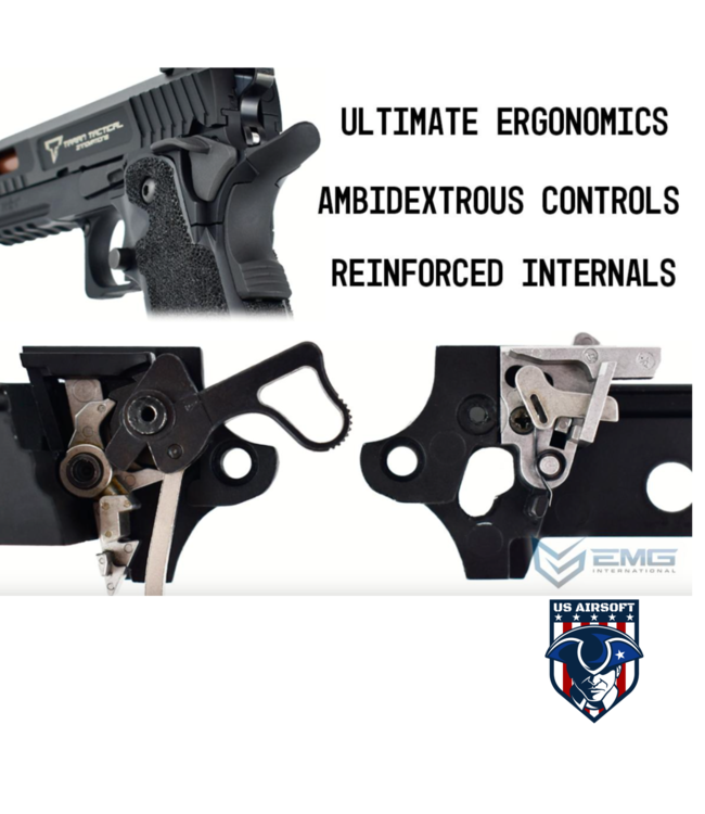 EMG STACCATO / TTI Licensed JW3 2011 Combat Master Airsoft Training Pistol (Model: Green Gas)