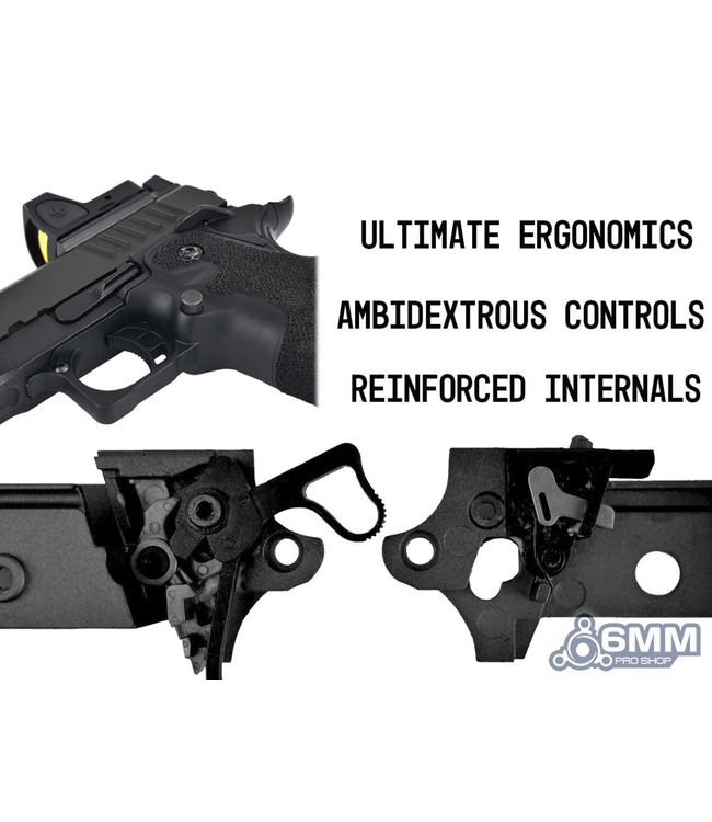 6mmProShop Staccato Licensed C2 COMP SOC 2011 Gas Blowback T8 Airsoft Pistol w/ Muzzle Compensator (Model: CO2 / Gun Only)