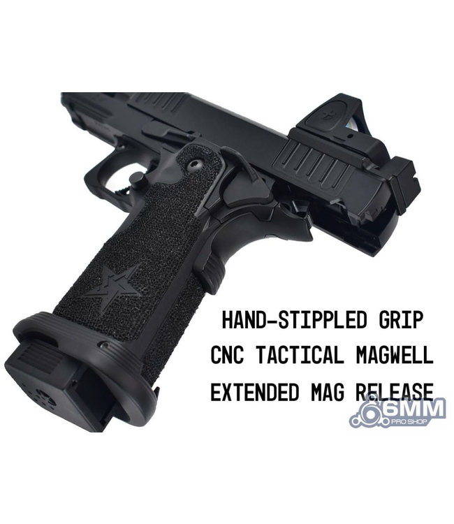 6mmProShop Staccato Licensed C2 COMP SOC 2011 Gas Blowback T8 Airsoft Pistol w/ Muzzle Compensator (Model: CO2 / Gun Only)