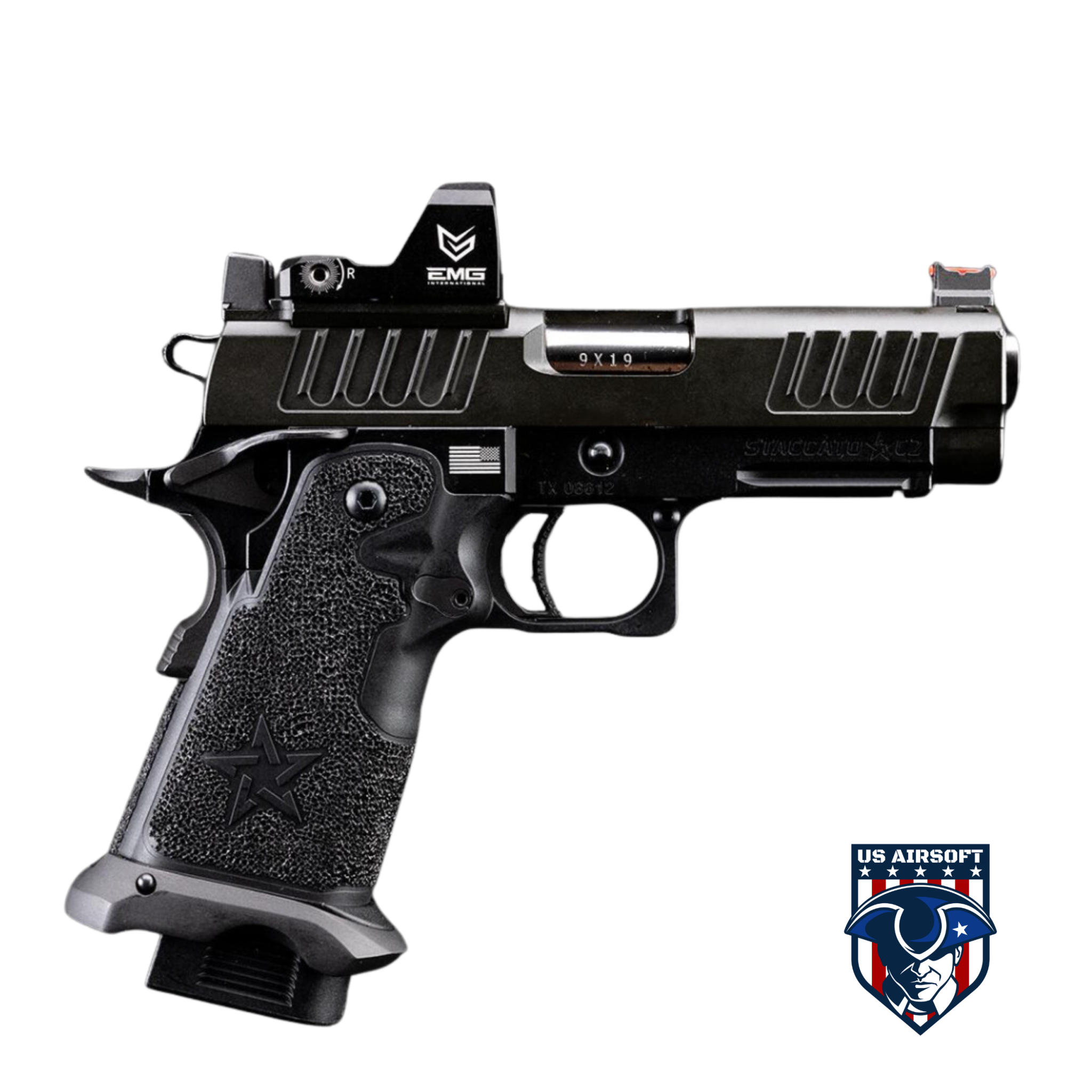 Compact 2011 Airsoft 6mmProShop Staccato Licensed C2 Compact 2011 Gas Blowback T8 Airsoft ...
