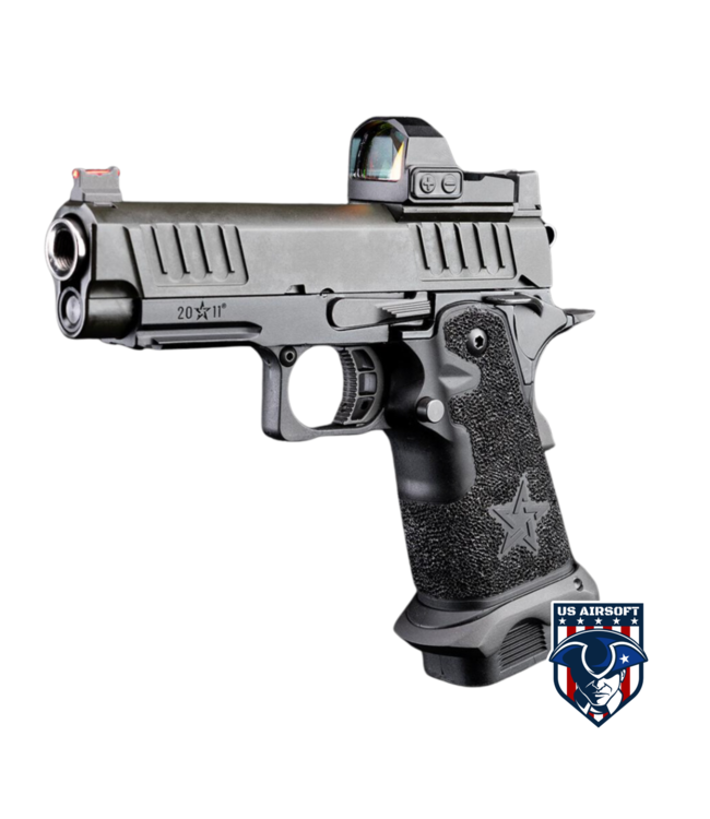 6mmProShop Staccato Licensed C2 Compact 2011 Gas Blowback T8 Airsoft Pistol (Color: Black / Green Gas / Gun Only)