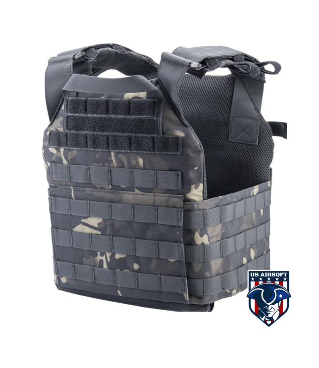 Matrix Assault Recon Plate Carrier (Color: Black Camo)